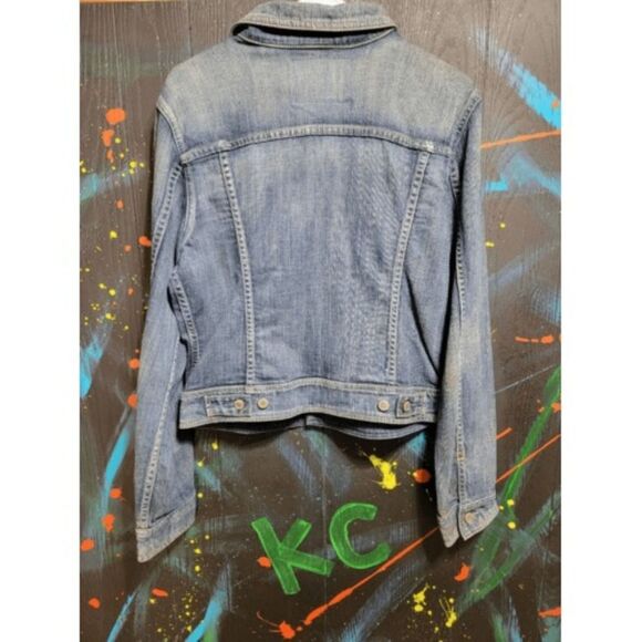 Express "Precision Fit" Jean Jacket SZ L #056 - Picture 4 of 4